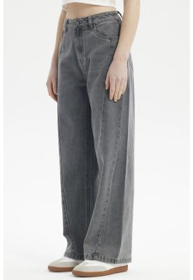 Imagen 2 del producto Jeans Mujer Baggy Moda Gris