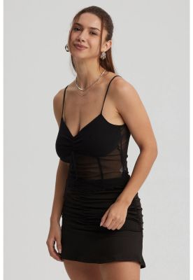 Imagen 2 del producto Polera Mujer Mesh Pabilo Negro