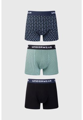 Bóxer Hombre Tripack Full Negro