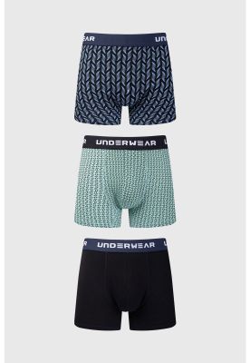 Bóxer Hombre Tripack Full Negro