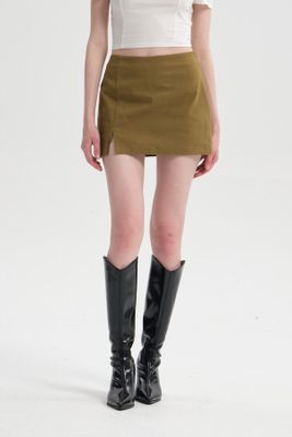 Imagen 1 del producto Falda Mujer Short Verde Olivo
