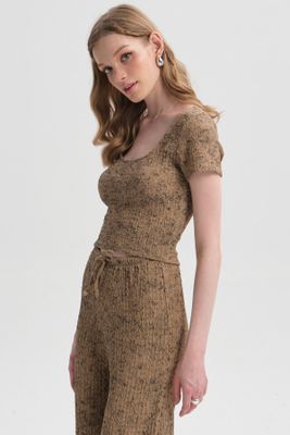 Imagen 2 del producto Polera Mujer Textura Beige