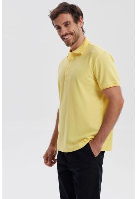Imagen 2 del producto Polera Hombre Pique Básica Lisa Amarillo V