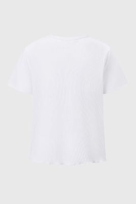 Imagen 2 del producto Polera Niña Rib Crop Crudo