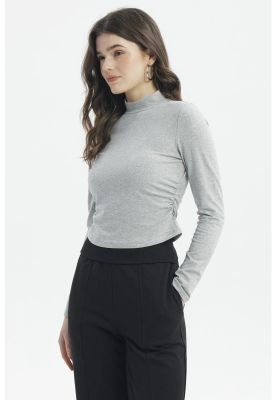 Imagen 2 del producto Polera Mujer Juvenil Gris Melange