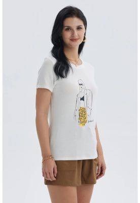 Imagen 2 del producto Polera Mujer Print Crudo IV