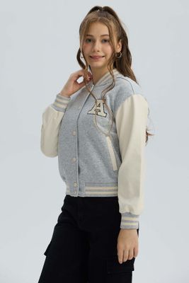 Imagen 2 del producto Chaqueta Niña Bomber Gris Melange II