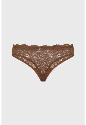Imagen 2 del producto Calzón Mujer Colaless Con Encaje Pretina Café Claro