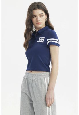 Imagen 2 del producto Polera Mujer Madia Pata Botón Azul