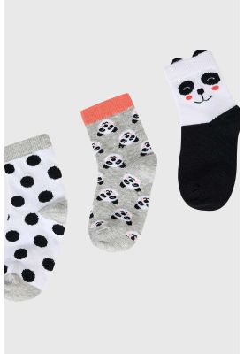 Imagen 2 del producto Calcetín Niña Tripack Gris