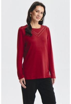 Imagen 2 del producto Sweater Mujer Strass Rojo