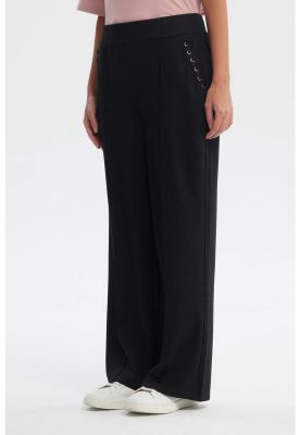 Imagen 2 del producto Pantalón Buzo Mujer Calce Recto Negro - ll