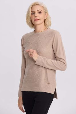 Imagen 2 del producto Sweater Mujer Cerrado Beige