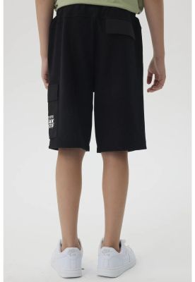 Imagen 2 del producto Bermuda Niño Textura Con Print Negro