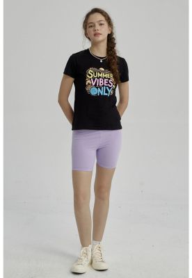 Calza Niña Biker Teens Azul