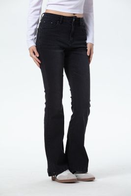 Jeans Mujer Vale Flare Negro