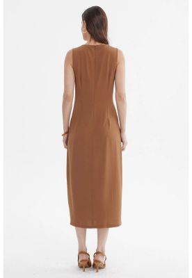 Imagen 2 del producto Vestido Mujer Falda Midi Café