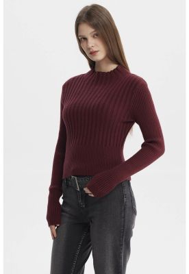 Imagen 2 del producto Sweater Mujer Slim Tejido Rojo