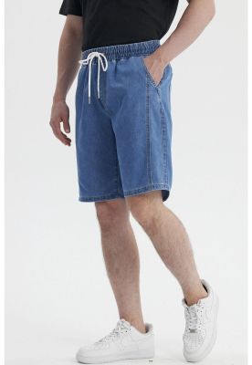 Imagen 2 del producto Bermuda Hombre Recto Pieza Costado Azul