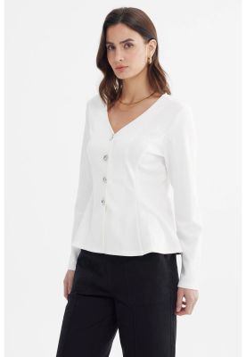 Imagen 2 del producto Blazer Mujer Ajustado Crudo