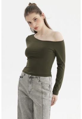 Imagen 2 del producto Polera Mujer Asimétrico Verde