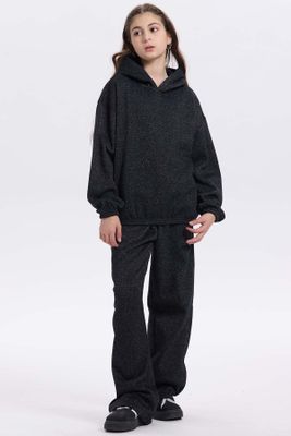 Imagen 2 del producto Polerón Niña Brillos Negro