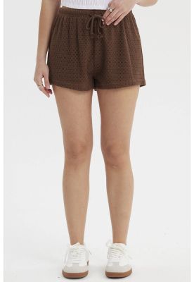 Imagen 1 del producto Short Mujer Pretina Cordón Ancho Café