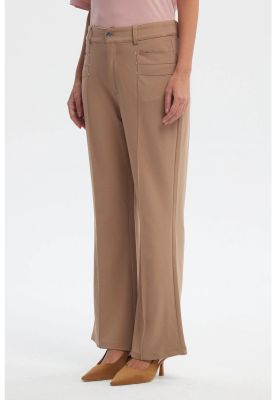 Imagen 2 del producto Pantalón Mujer Liso Largo Café Claro