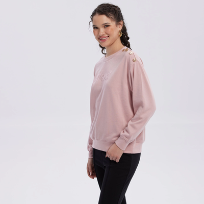 Imagen 2 del producto Polerón Mujer Print Posicional Palo Rosa