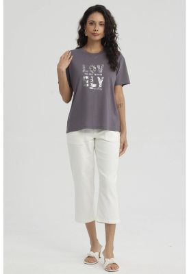 Imagen 2 del producto Polera Mujer Print Con Aplicación Marengo