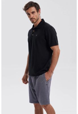 Imagen 2 del producto Polera Hombre Piqué Básica Lisa Negro - lll