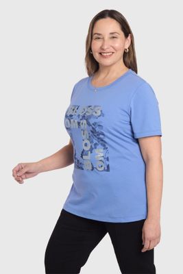Imagen 2 del producto Polera Mujer Celeste