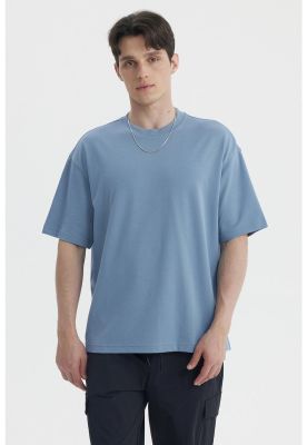 Imagen 1 del producto Polera Hombre Loose Fit Azul Piedra Claro