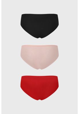 Imagen 2 del producto Calzón Mujer Tripack Algodón Liso Palo Rosa