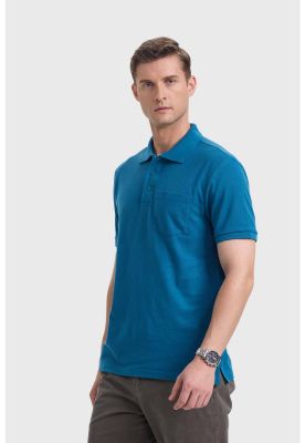 Imagen 2 del producto Polera Hombre Básica Piqué Petróleo