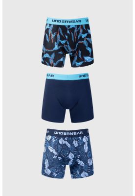 Bóxer Hombre Tripack Rapport Azul