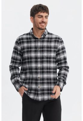 Imagen 1 del producto Camisa Hombre Franela Básica Negro