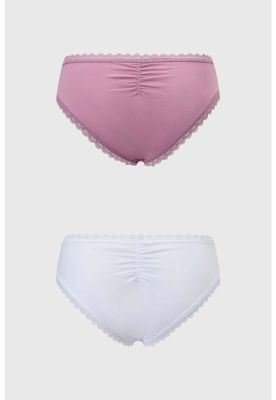 Imagen 2 del producto Calzón Mujer Bipack Bikini Encaje Push Rosa Viejo