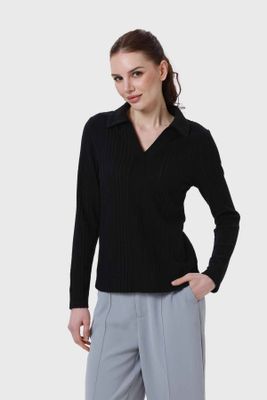 Imagen 2 del producto Polera Mujer Camman Rib Negro