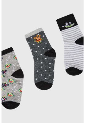 Imagen 2 del producto Calcetín Niño Tripack Negro