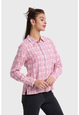 Imagen 2 del producto Blusa Mujer Abotonada Rosado