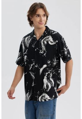 Imagen 2 del producto Camisa Hombre Full Rapport Negro/Blanco