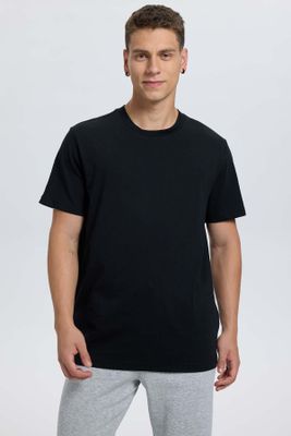 Polera Hombre Long Fit Básica Negro
