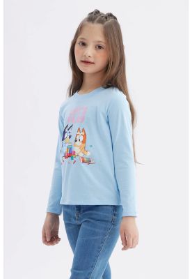 Imagen 2 del producto Polera Niña Bluey Celeste