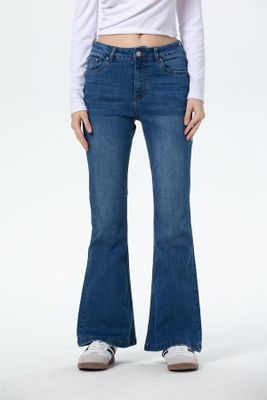 Jeans Mujer Vale Flare Azul