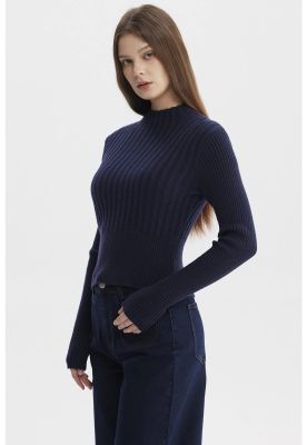 Imagen 2 del producto Sweater Mujer Slim Tejido Azul Oscuro