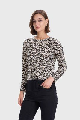 Imagen 2 del producto Sweater Mujer Con Faldón Beige