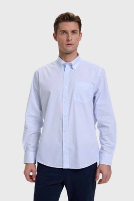 Camisa Hombre Mini Print Blanco