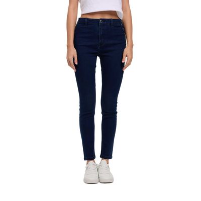 Jeans Mujer Skinny Ojetillo Azul Oscuro Fashion's Park
