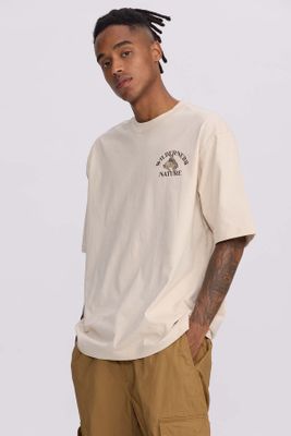 Imagen 2 del producto Polera Hombre Doble Print Wester Beige